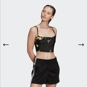 Adidas tie dye crop top